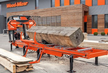 Премьера пилорамы Wood-Mizer LX450  