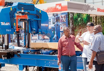 Титанический стенд Wood-Mizer на LIGNA 2017