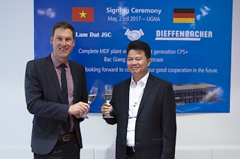 Thien Lam Dat заказывает Dieffenbacher завод древесноволокнистых плит средней плотности