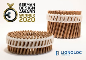 Гвозди LignoLoc получают награду German Design Award 2020