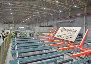 Оборудование AREA XL заняло центральное место на российском производстве многослойных клееных деревянных панелей  