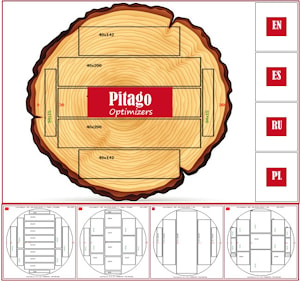 Pitago (Питаго) – программа оптимального раскроя бревен для лесопилок  