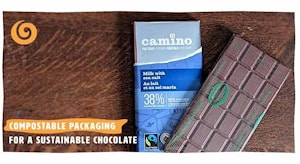 Инновационная обертка из древесной массы для шоколада Camino  