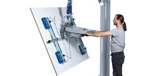 Вакуумный подъемник способен поднимать грузы весом до 250 килограммов  