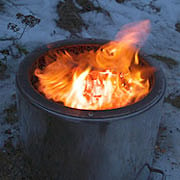Наружная древесногазовая печь Woodgas Outdoor Fireplace  