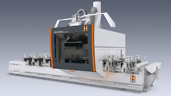 Пятиосевой центр HOLZHER 5 с ЧПУ для обработки окон, дверей и лестниц  