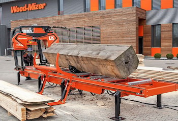 Премьера пилорамы Wood-Mizer LX450  